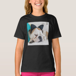Camiseta Cão sonolento das imagens   de Getty com Headband
