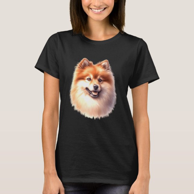 Camiseta Cão Spitz Finlandês (Frente)