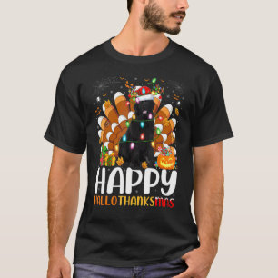 Camiseta Cão Terra Nova Halloween Natal Feliz Halloth