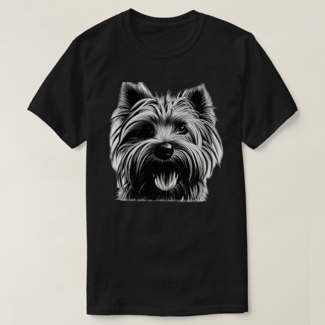 Camiseta Cão Terrier australiano (Frente do Design)