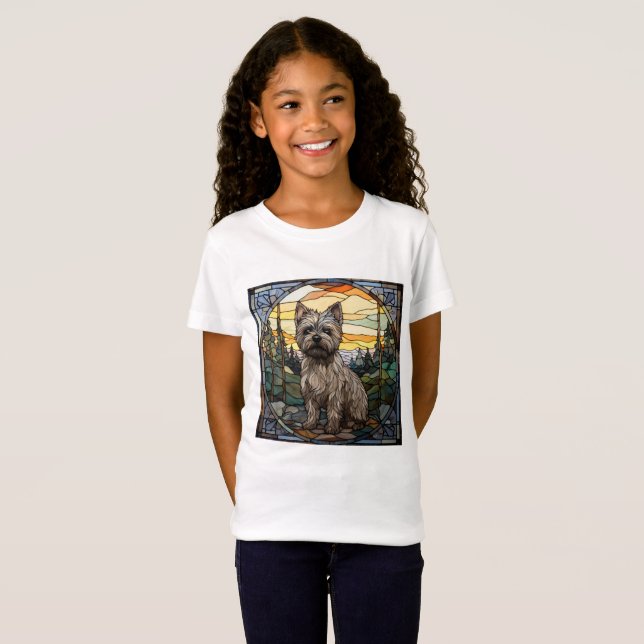 Camiseta Cão Terrier Cairn (Frente Completa)