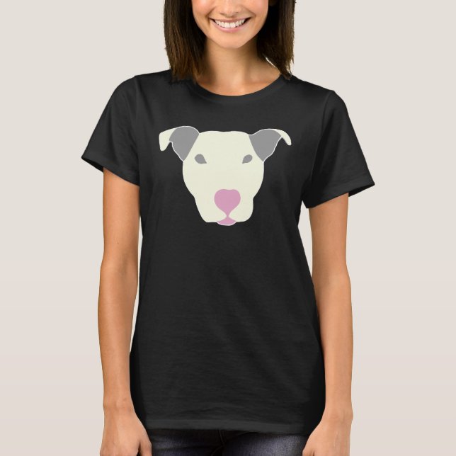Camiseta Cão-Touro Branco (Frente)
