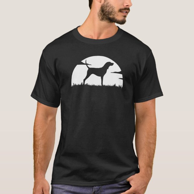Camiseta Cão Treeing Walker Coonhound Retro 9 (Frente)