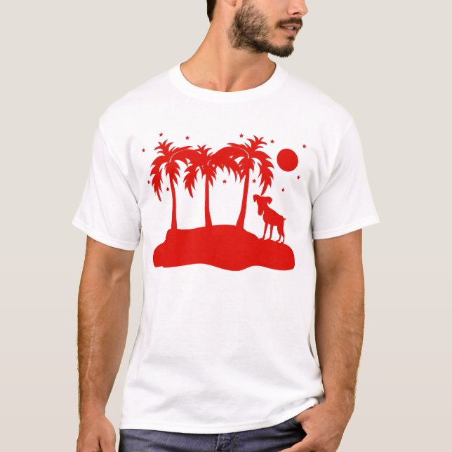 Camiseta Cão tropical (Frente)