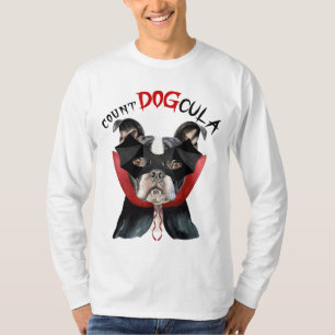 Camiseta Cão-Vampiro Engraçado Terrier Funny