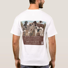 Camiseta Cão Walker Pet Sentado Profissional De Cuidados An