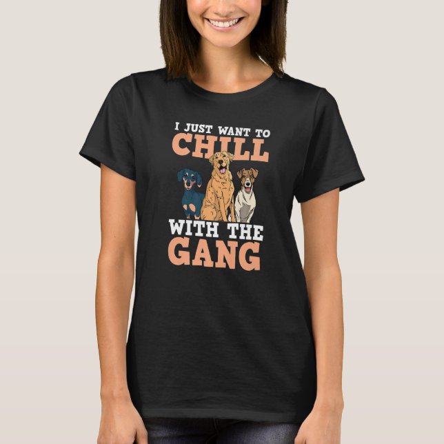 Camiseta Cão Walker Sitter Sitting Trainer Chill Com G (Frente)