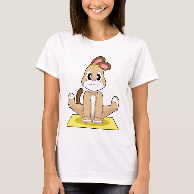 Camiseta Cão Yoga Ginástica Academia (Frente)