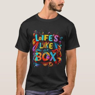 Camiseta Caos Coloridos - A vida é como um Tee da Tipografi
