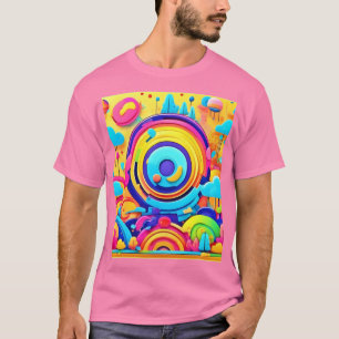 Camiseta Caos Coloridos No Mundo Maravilhoso
