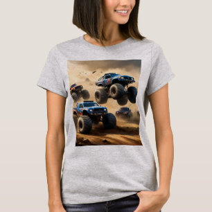 Camiseta Caos de caminhões monstro,