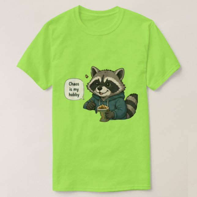Camiseta Caos é Meu Hobby – Citação Engraçada e Ousada  (Frente do Design)