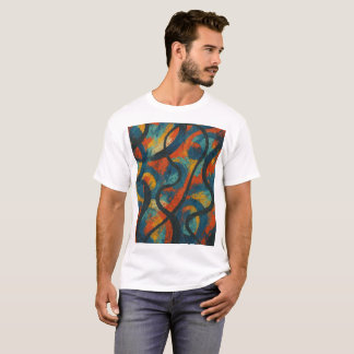 Camiseta Caos Energizados - Cheio Expressionista Abstrato -