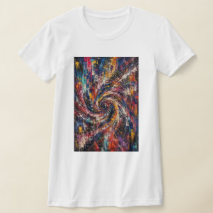 Camiseta Caos Infinito   Vórtice Abstrato