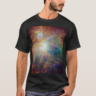 Camiseta Caos no Coração de Orion Composto Spitzer Hubble