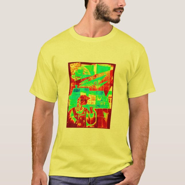 Camiseta Caos no vermelho e no verde! (Frente)
