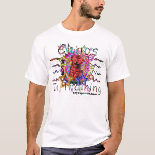Camiseta "Caos o t-shirt oficial no treinamento"
