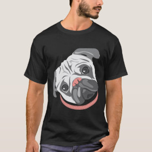 Camiseta Cãozinho cãozinho, inclinação da cabeça, dese