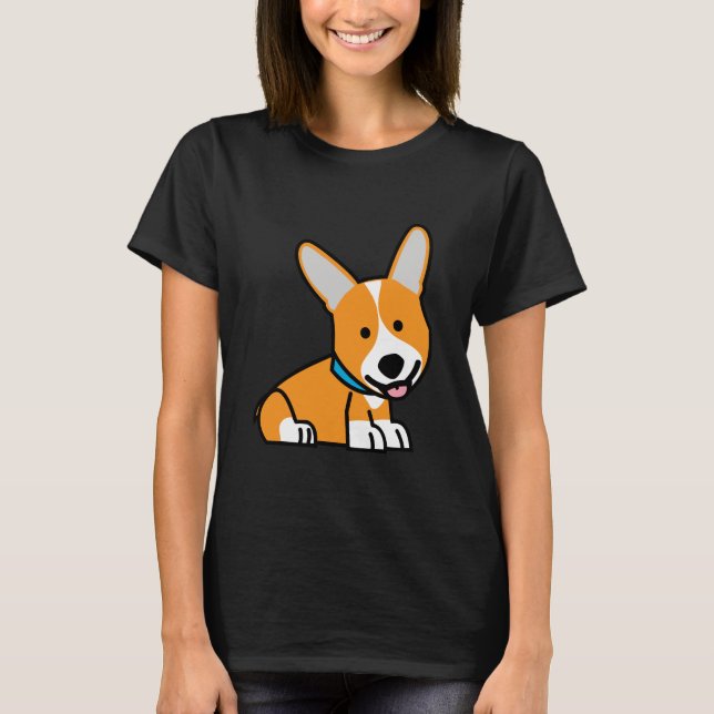 Camiseta Cãozinho Corgi Corgis - Cãozinho feliz Pembroke We (Frente)