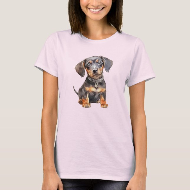 Camiseta Cãozinho-dachshund (Frente)