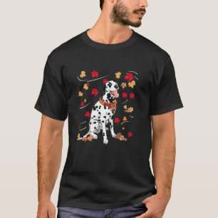 Camiseta Cãozinho-de-peru-gato-Dalmático Mápio Folha Ação d