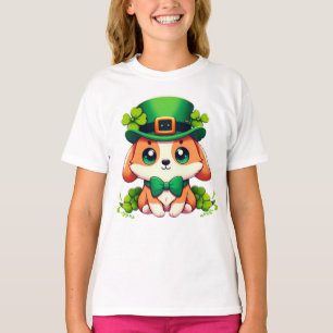 Camiseta Cãozinho do Dia de São Patrício