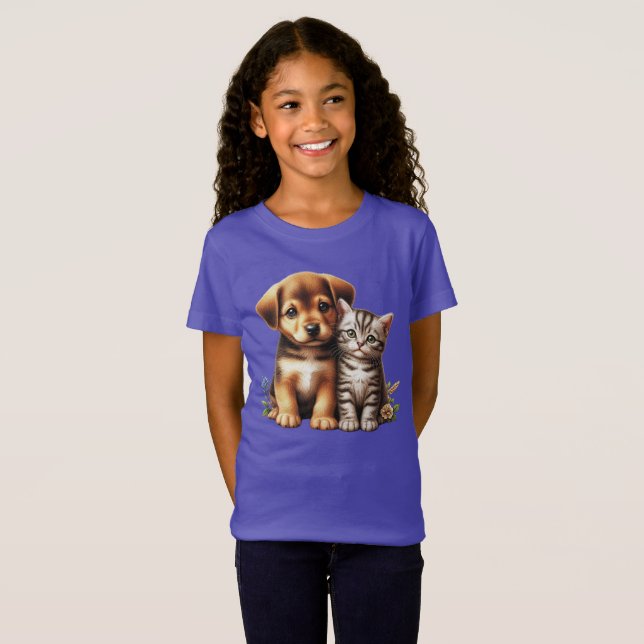 Camiseta Cãozinho/gatinho (Frente Completa)