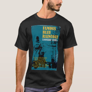 Camiseta Capa Azul Famosa de Leonard Cohen