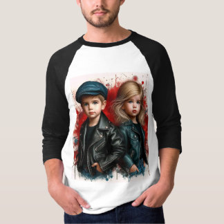 Camiseta "Capa básica de Raglan T-Shirt - Amor romântico