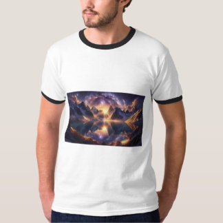 Camiseta Capa Cheio na moda estampada Camisa-T de homem - C