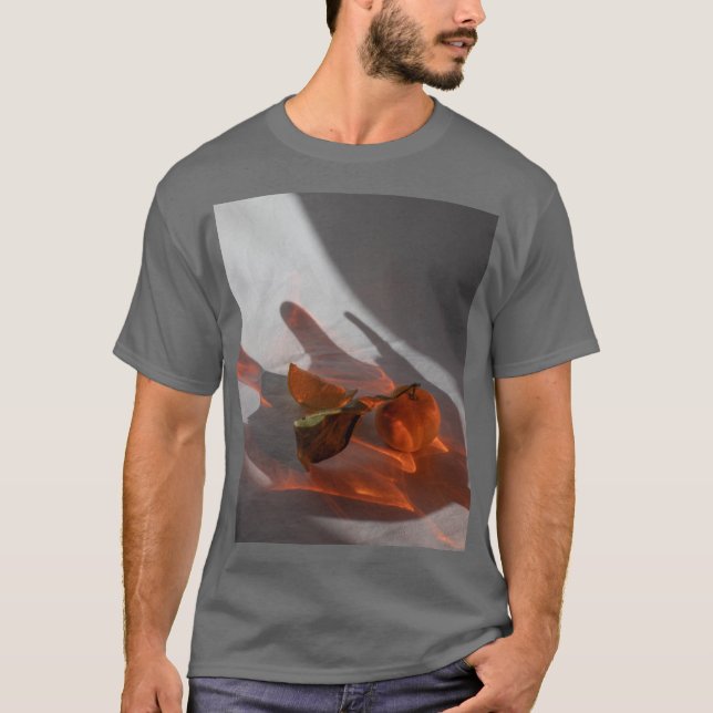 Camiseta Capa Curta dos Homens da Cinza Amber (Frente)