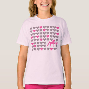 Camiseta Capa da juventude 3/4 das meninas - amante de