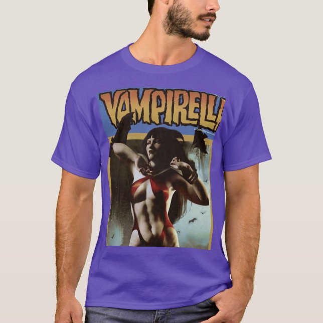 Camiseta Capa da revista Vampirella Pulp Saturnália césio  (Frente)