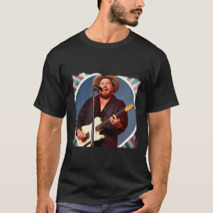Camiseta capa de álbum de música de Nathaniel Rateliff tipo