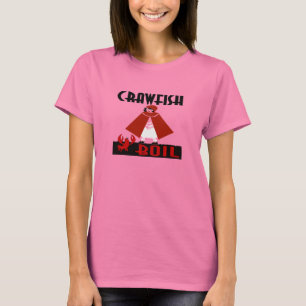 Camiseta Capa de equitação da fervura dos lagostins