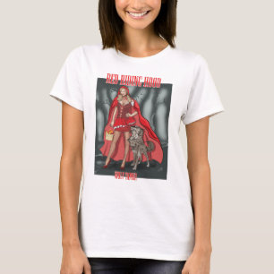 Camiseta Capa de equitação vermelha - lobo mais doméstic