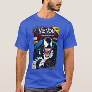Camiseta Capa de história em quadrinhos retrô do Venom da M