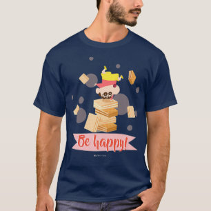 Camiseta Capa de mão de Crayon Shin-chan com tempo de chá