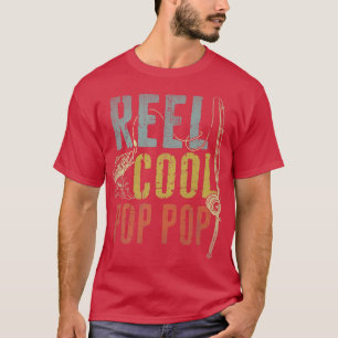 Camiseta Capa De Pesca Do Pop De Pop Da Vintage Retro-Vinta