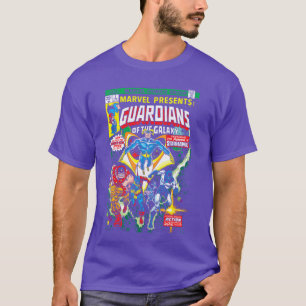 Camiseta Capa de quadrinho retrô Marvel Guardians of the Ga