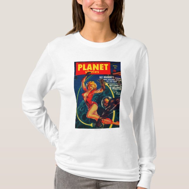 Camiseta Capa de revista 2 das histórias do planeta (Frente)