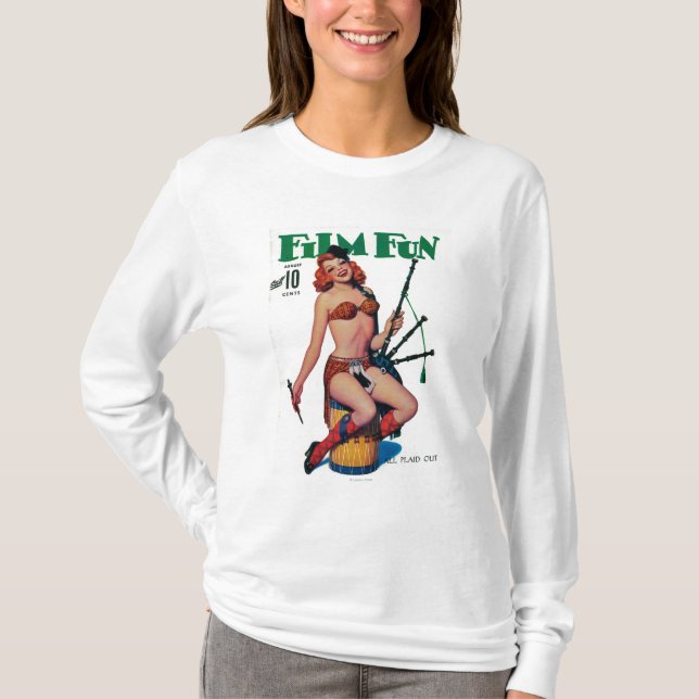 Camiseta Capa de revista 6 do divertimento do filme (Frente)