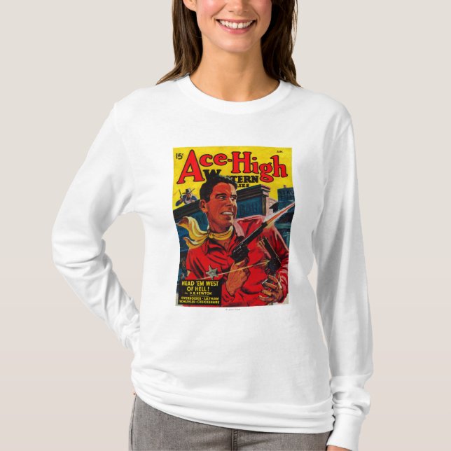 Camiseta Capa de revista alta 3 do ás (Frente)
