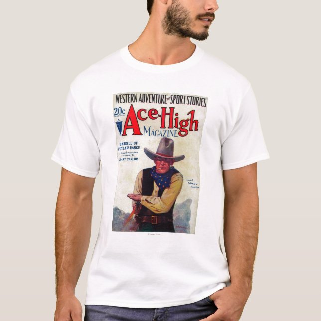 Camiseta Capa de revista alta do ás (Frente)
