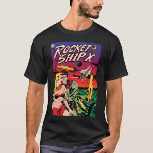 Camiseta Capa de Revista em Quadrinhos de Ficção Científica