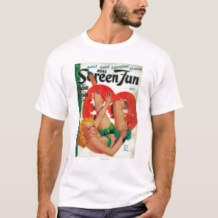 Camiseta Capa de revista real do divertimento da tela