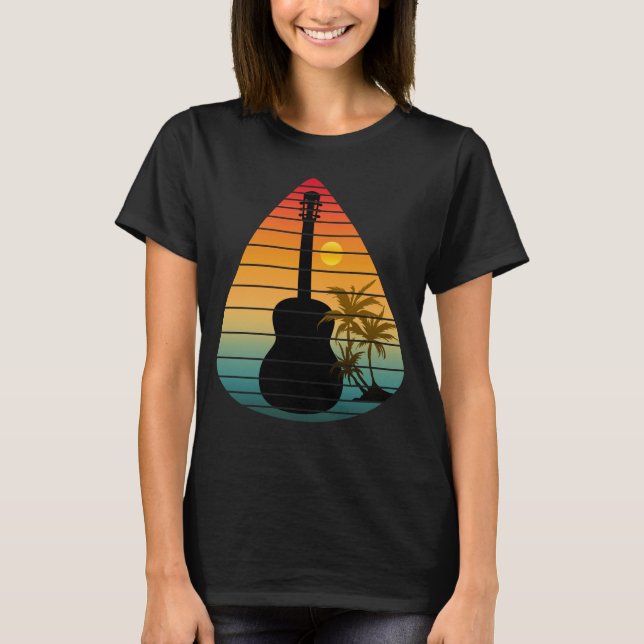CAMISETA CAPA DE VIOLÃO SUNSET MODERNA  (Frente)