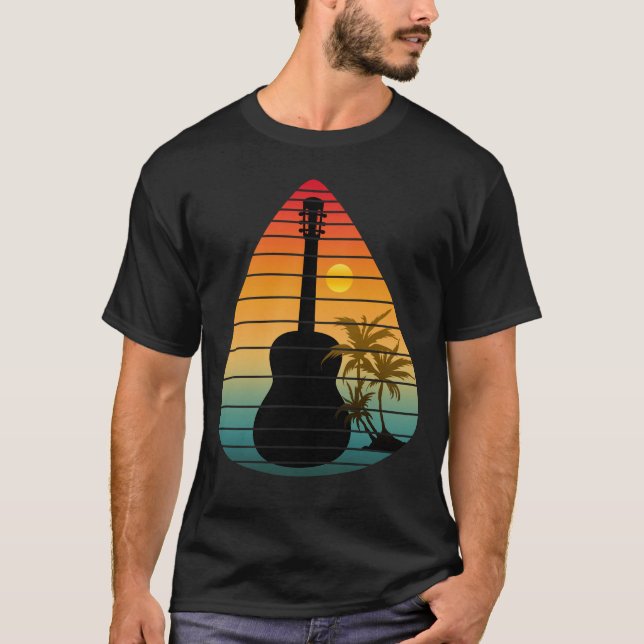 CAMISETA CAPA DE VIOLÃO TENDÊNCIA PÔR DO SOL  (Frente)