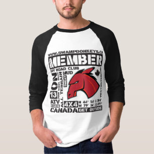 Camiseta Capa do Tag-Clod 3/4 da palavra