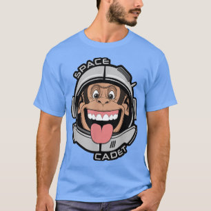 Camiseta Capa espacial Chimp Macaco Astronauta Ape Helmet